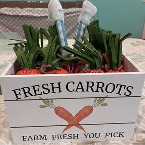 Easter farm fresh carrot bun with carrots